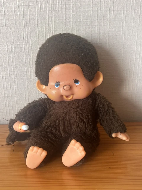 PELUCHE VINTAGE KIKI ancien AJENA SEKIGUCHI salopette rayée casquette collection EUR 24,99 - FR
