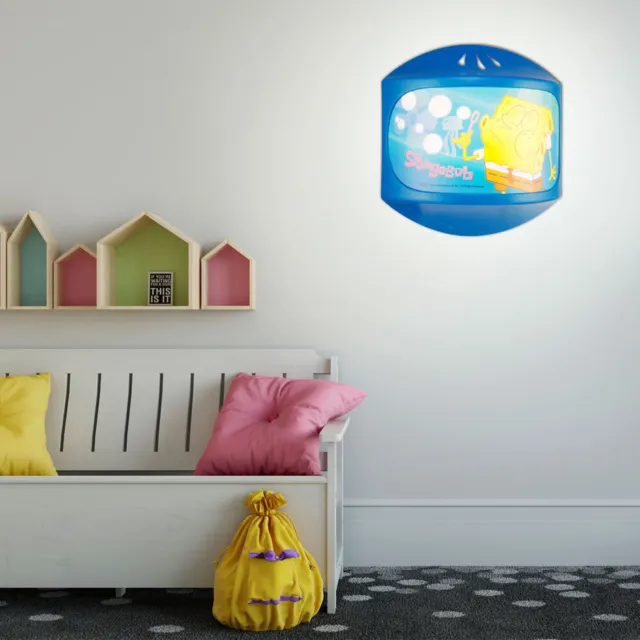 Lámpara de pared LED niños sala de juegos noche luz lámpara Bob Esponja Living-XXL