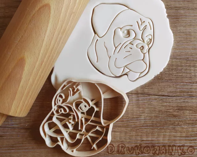 Boxer Dog Cookie Cutter Pastry Fondant Dough Biscuit Animal Dog Doggo Pet