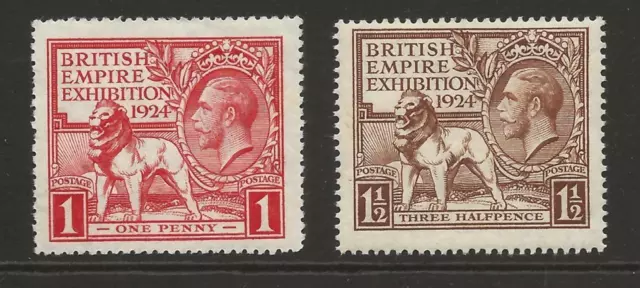 * GB SG430-1 1924 British Empire Exhibition Wembley Set MNH U/M UK P&P Free