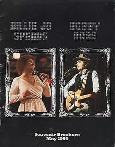 Billie Jo Spears/Bobby Bare Souvenir Brochure May 1986 tour programme UK 1986 12