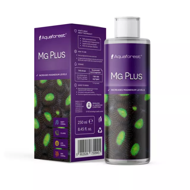 Aquaforest Mg Plus 250Ml Magnesium Aquarium Marine Fish Tank Water Treatment