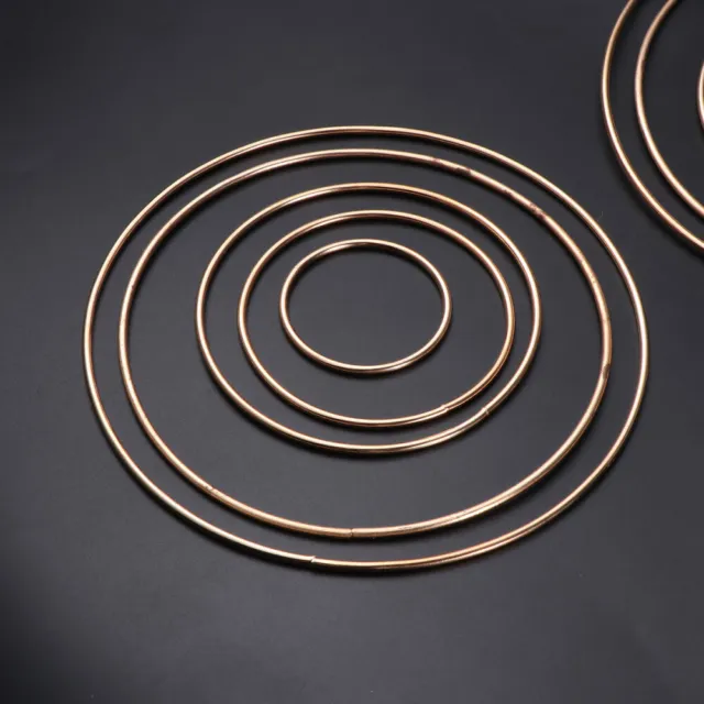 10 piezas de anillos de macramé de metal anillo de corona anillo de metal