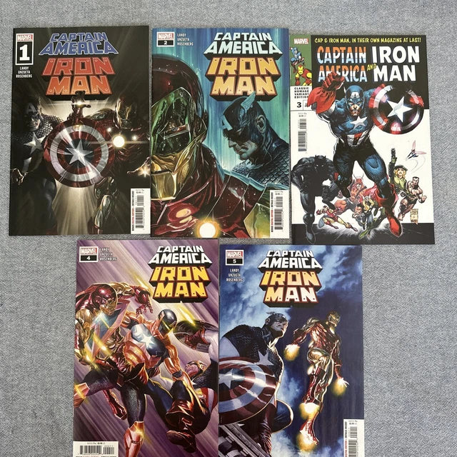 Captain America Iron Man # 1-5 Complete Set Marvel Comics Lot