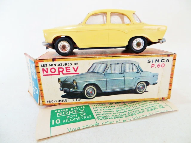 Miniature Norev Série Vintage - Simca P60 Elysée 1960 - échelle 1:43 Neuve