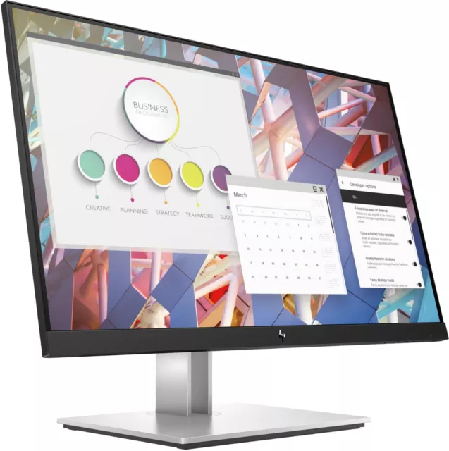 HP E-Series E24 G4 23.8" Computer Monitor FULL HD 1920x1080 USB HUB 9VF99AA
