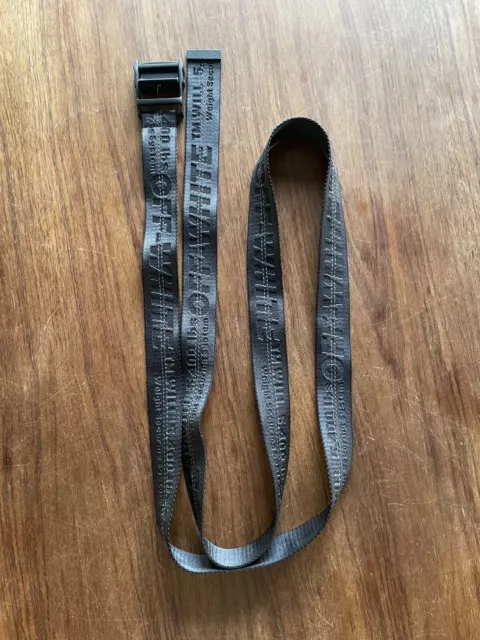 Off White Canvas Industrial Belt Authentic Black Virgil Abloh 3