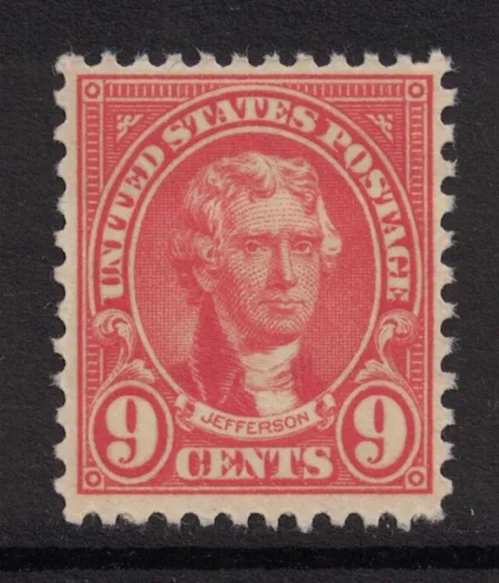 Scott 641- Mnh- 9c Thomas Jefferson- Rotary Édition, Perf 11x10.5- Neuf Mint