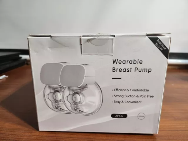 Double Wearable Breast Pump Hands Free Electric Suction Milk