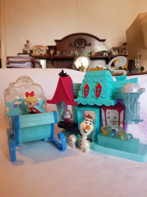Disney Gefrorenes Kleines Königreich Elsa Arendelle Leckereien Shop & Wirbelnder Schneeschlitten