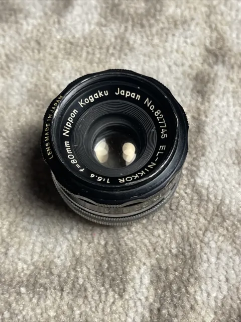 Lente de ampliación Early METAL Nikon EL-Nikkor 80 mm f/5,6 montaje 39 mm