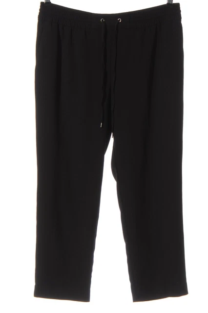 Pantalon Large Noir H&M - Taille 44 - Taille élastiquée - En Elastanne - Idéal Pour Un Look Décontracté Confort