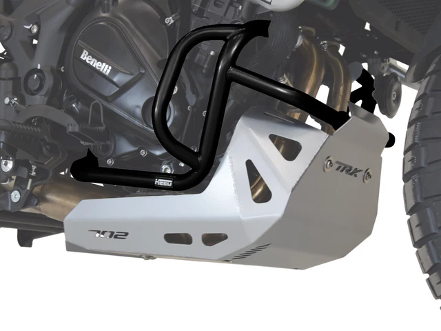 Pare-Carters HEED Supérieur Pour TRK 702 / 702X - Protection Moteur En Acier - Noir