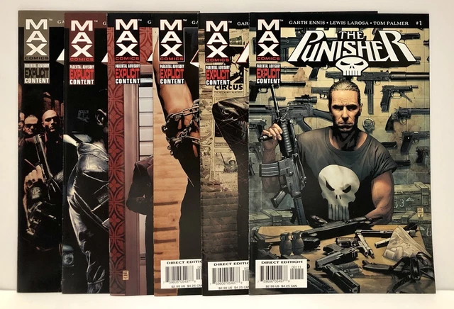 THE PUNISHER #s 1 2 3 4 5 6 [7th 2004 6 Comics Marvel MAX] NM Ennis LaRosa