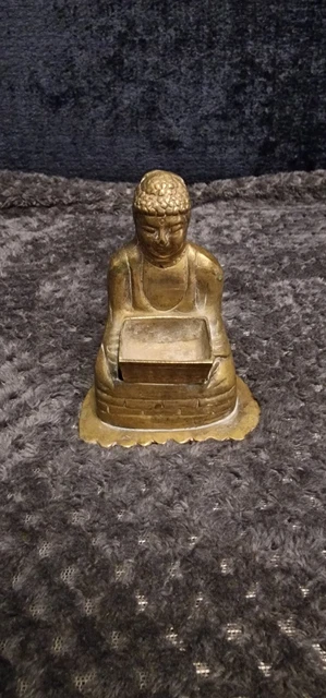 Vintage Brass Buddha insence burner