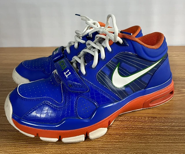 Nike Air Trainer 1.2 Mid Tim Tebow Florida NCAA 2011 Sz 9.5 407766-418 RARE HTF Nike Air Trainer 1.2 Mid Tim Tebow Florida NCAA 2011 Sz 9.5 407766-418 RARE HTF