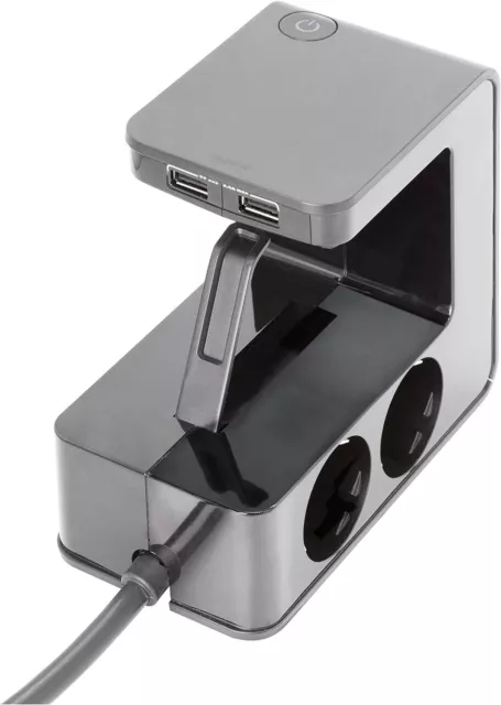 Legrand Steckdosenleiste 4 Fach Mehrfachsteckdose mit 2 USB Ladeanschlüssen 1.5m