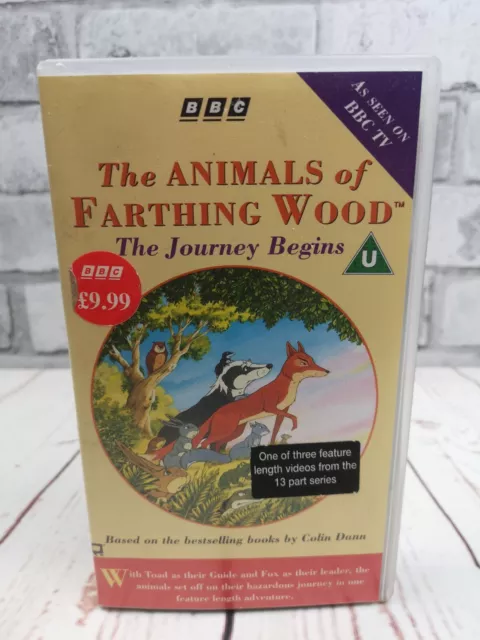The Animals Of Farthing Wood - Part 1 - The Journey Begins VHS Video Tape,tested