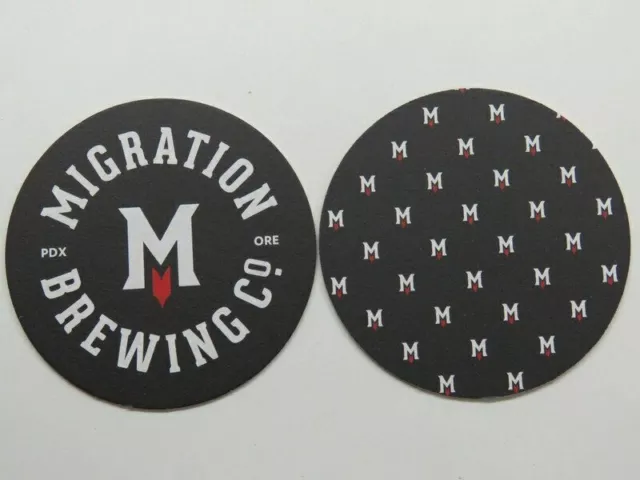 Collectible Beer Pub Coaster ~ MIGRATION Brewing Co ~ PORTLAND, OREGON Brewery