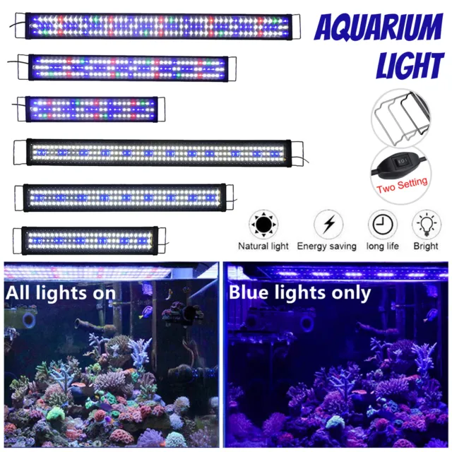 Aquarium Light Lighting 30/120/180 Full Spectrum Aqua Plant Fish Tank LED Lamp