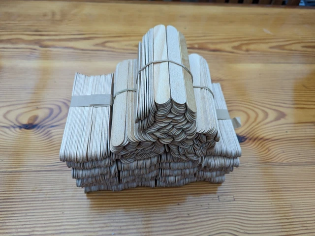 1000 piezas espátulas de depilación de madera desechables, palos aplicadores de cera para cuerpo