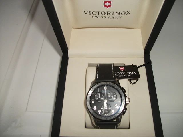 SWISS ARMY VICTORINOX Chrono Classic Leather Chronograph Mens