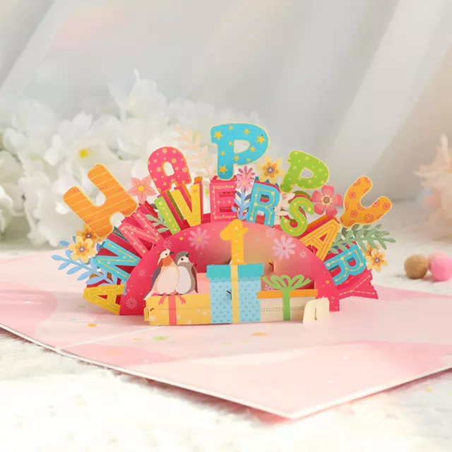 Anniversary Card Graduation Card Retirement Card 3D Popup Greeting Card for