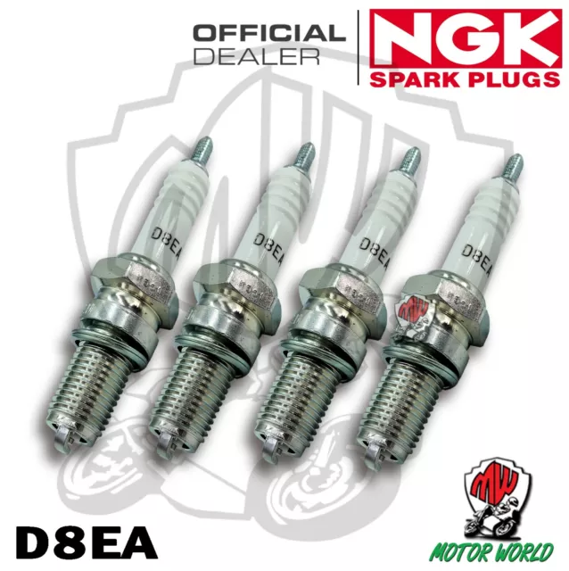 Kit 4 Candele Spark Plug Ngk D8Ea Honda  Cb 750 1977 1978