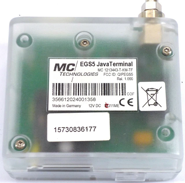 MC TECHNOLOGIES EGS5 Java Terminal MC1213443-T-KM-TF mit Antenne ~mit ...