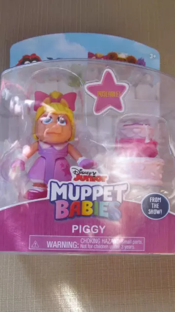 Disney Jr. Muppet Babies PIGGY 3+ Plastic TOY FIGURE NEW