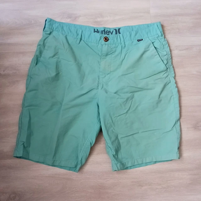 Hurley Nike Shorts Men's 34 Dri-Fit Teal Swim Surf Skate Trunks