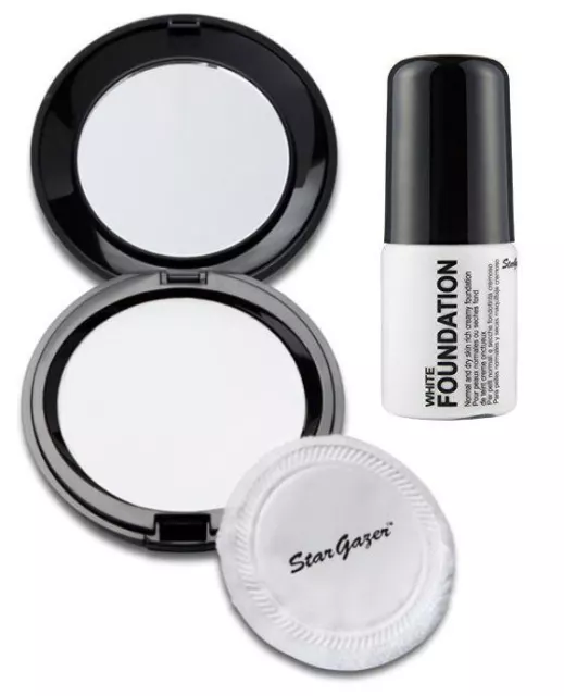 Stargazer Liquid Foundation and Pressed Powder Combo (White)