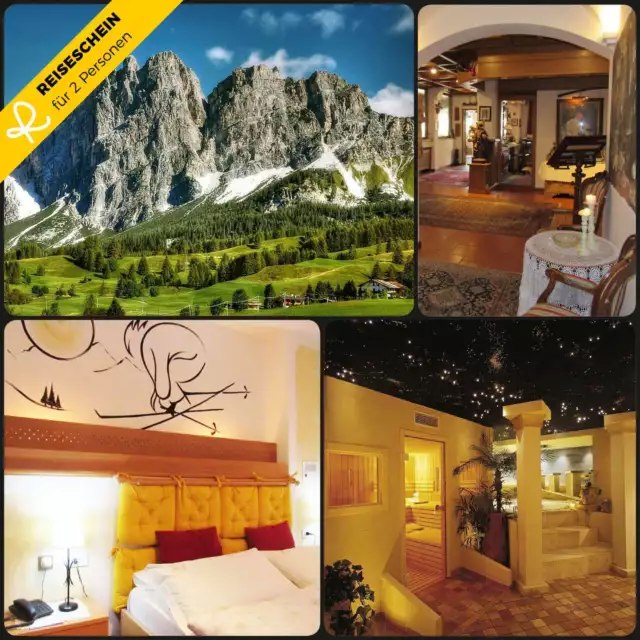 Kurzurlaub Dolomiten 4 Tage 2 Personen 4* Hotel Hotelgutschein Italien Alpen