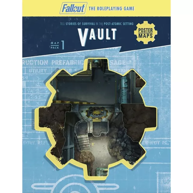 Fallout: The Roleplaying Game - Map Pack 1: Vault - RPG Accessory, 32 Page