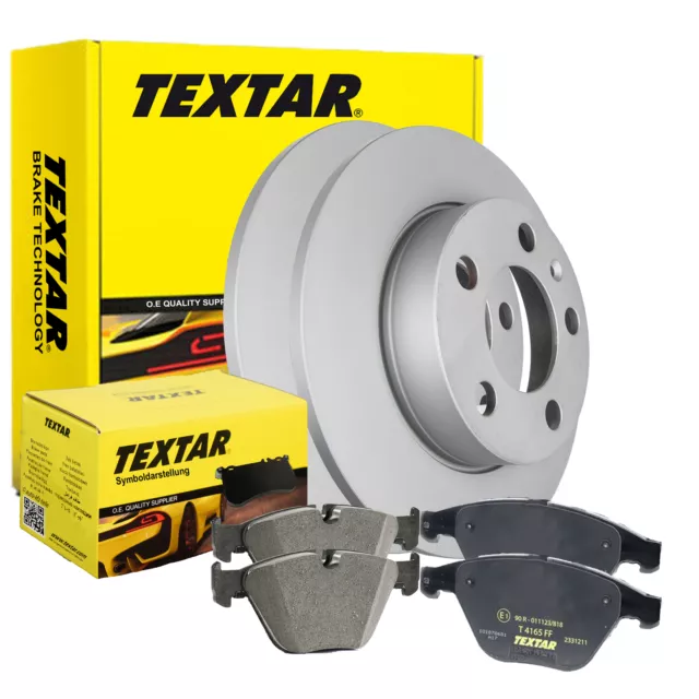 TEXTAR BREMSSCHEIBEN PRO + BREMSBELÄGE AUDI A4 HINTEN Ø288mm 92137003 + 2391401