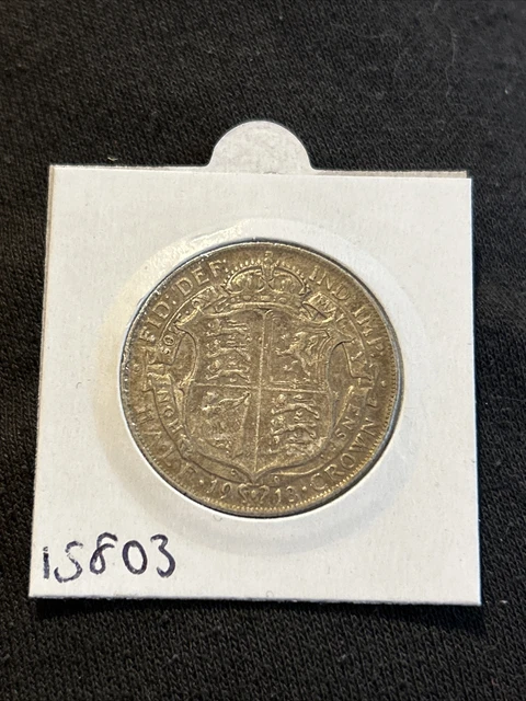 George V , Silver Half Crown , 1913   (15803)