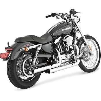 Vance & hines 17821 Chrome Straightshots Exhaust System for 04-13 Sportster XL