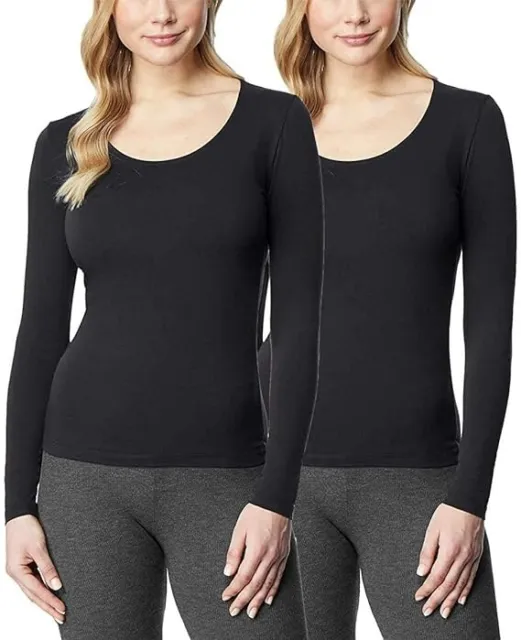 OPEN BOX 32 Degrees Heat Women's 2 Pack Thermal Base Layer Top Size XL ...