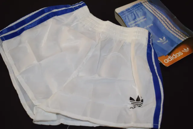Pantaloncini Adidas pantaloni corti vintage deadstock cil nylon anni 80 bambini 128