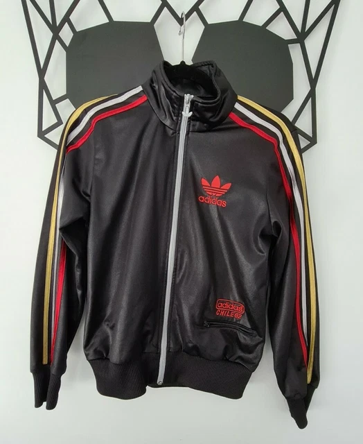 ADIDAS CHILE 62 Black And Red Track Top / Tracksuit Zip Up - Size