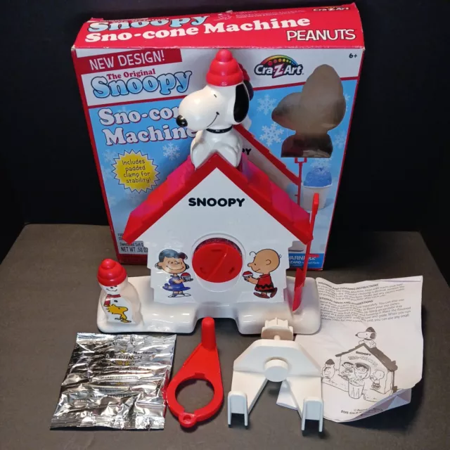 Snoopy Sno-Cone Machine Snow Cone Maker Cra-Z-Art New Open Box UNUSED 2015 2