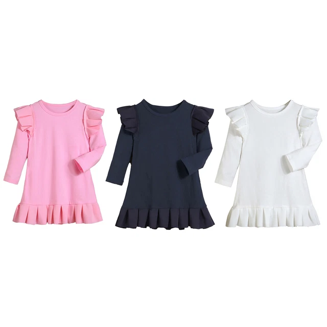 Baby Girls Long Sleeve Dress Toddler Tulle Tutu Dress Princess Party Dresses