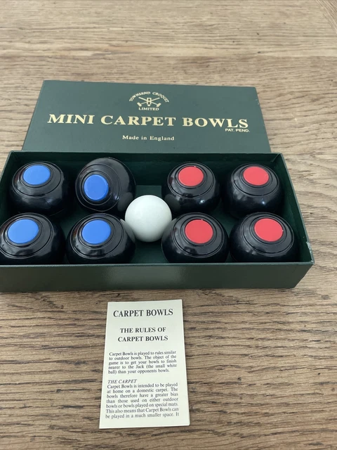 Carpet Bowls Townsend Croquet Ltd Mini Made In England 1991 Vintage Vgc