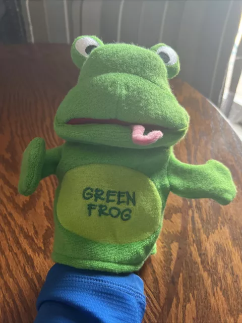 Disney Baby Einstein Green Frog Hand Puppet used mostly as decoration