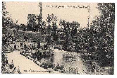 CPA 53 - SAULGES (Mayenne) - Moulin de la Roche-Brault - Ed. J. Malicot