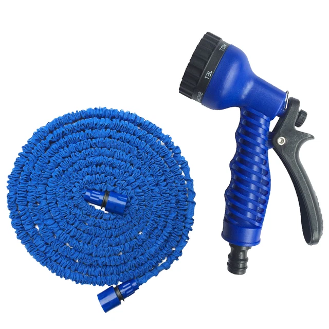 Tubo Da Giardino Espandibile Da 75 A 300 Piedi (22,5m) Con Ugello Multifunzione E Raccordi In Ottone - 2