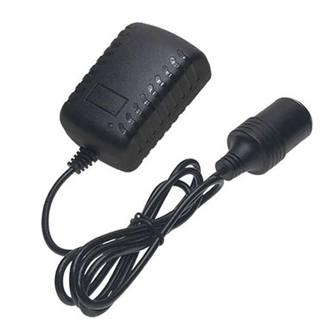 Adaptateur Secteur 220V Vers Allume-cigare 12V – Convertisseur De Tension, 1 Prise, Générique