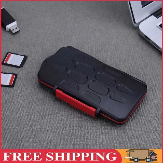 Organizador de soporte impermeable organizador de caja de tarjetas de memoria para contenedor de tarjetas SD TF