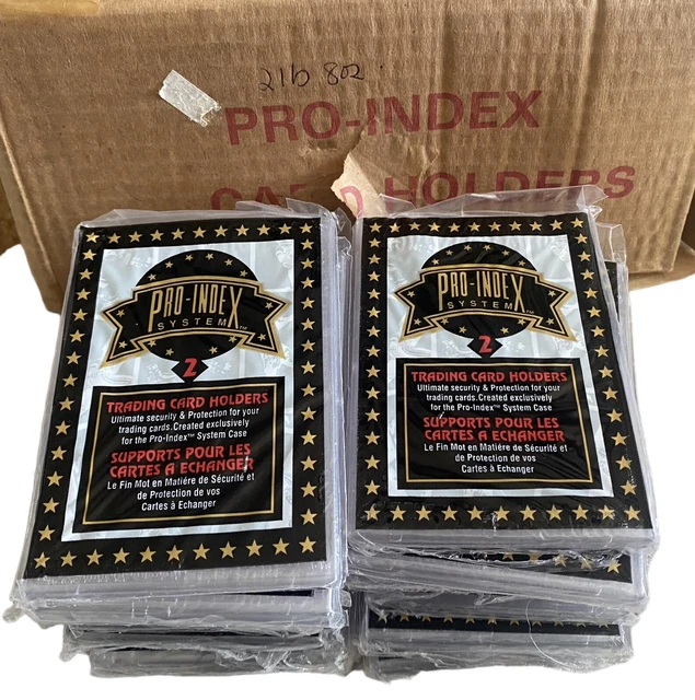 36 VINTAGE PROINDEX System Trading Card Holders for your Cards (18 PACKS X 2) 64.23 PicClick AU