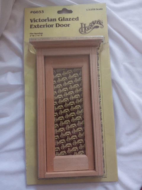 Houseworks 6033 Victorian Glazed Exterior Door Wooden NIB New